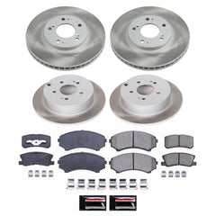 Power Stop SC4461 - Front And Rear Z17 Evolution Pad And Semi-Coated Rotor Kit vehicle fitment brake part