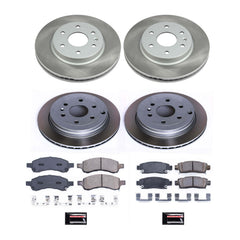 Power Stop SC4466 - Front And Rear Z17 Evolution Pad And Semi-Coated Rotor Kit vehicle fitment brake part