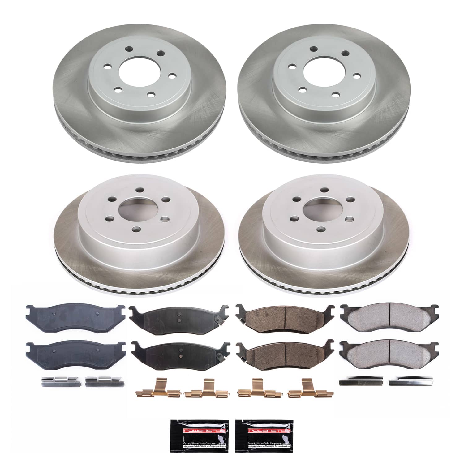 Power Stop SC4471 - Front Z17 Evolution Pad And Semi-Coated Rotor Kit vehicle fitment brake part