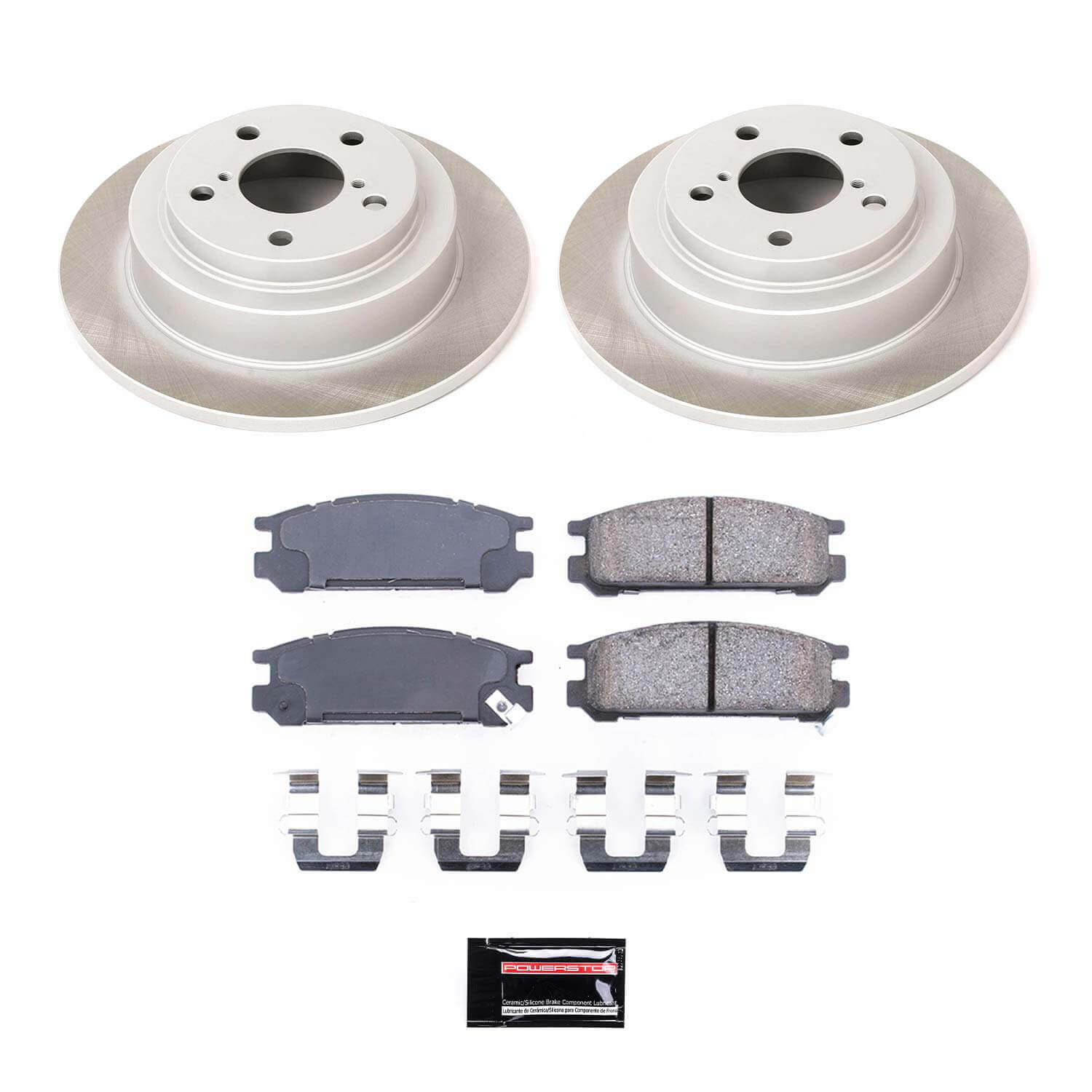 Power Stop SC448 - Rear Z17 Evolution Pad And Semi-Coated Rotor Kit vehicle fitment brake part
