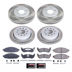 Power Stop SC4486 - Front And Rear Z17 Evolution Pad And Semi-Coated Rotor Kit vehicle fitment brake part