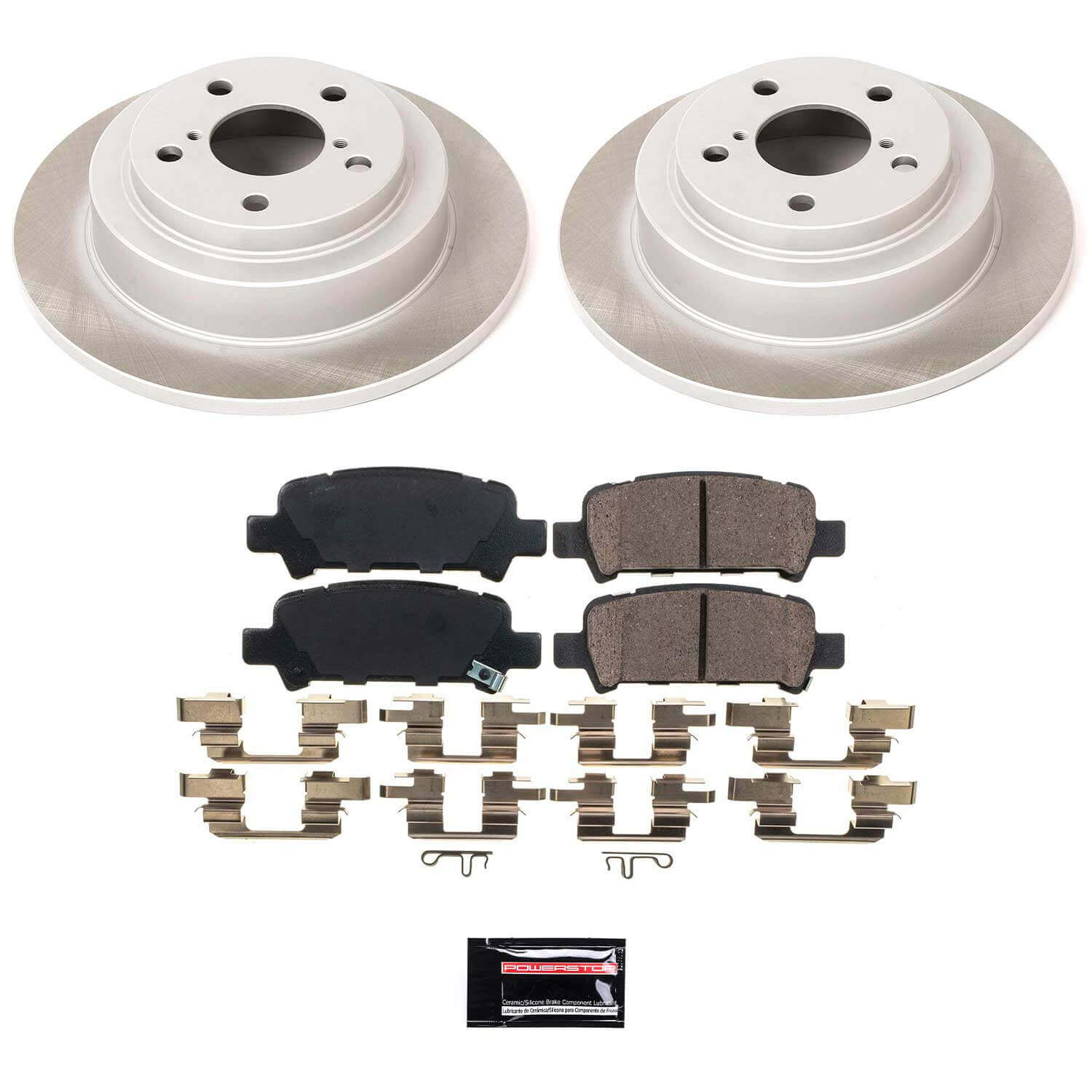 Power Stop SC449 - Rear Z17 Evolution Pad And Semi-Coated Rotor Kit vehicle fitment brake part