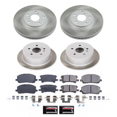 Power Stop SC4531 - Front And Rear Z17 Evolution Pad And Semi-Coated Rotor Kit vehicle fitment brake part