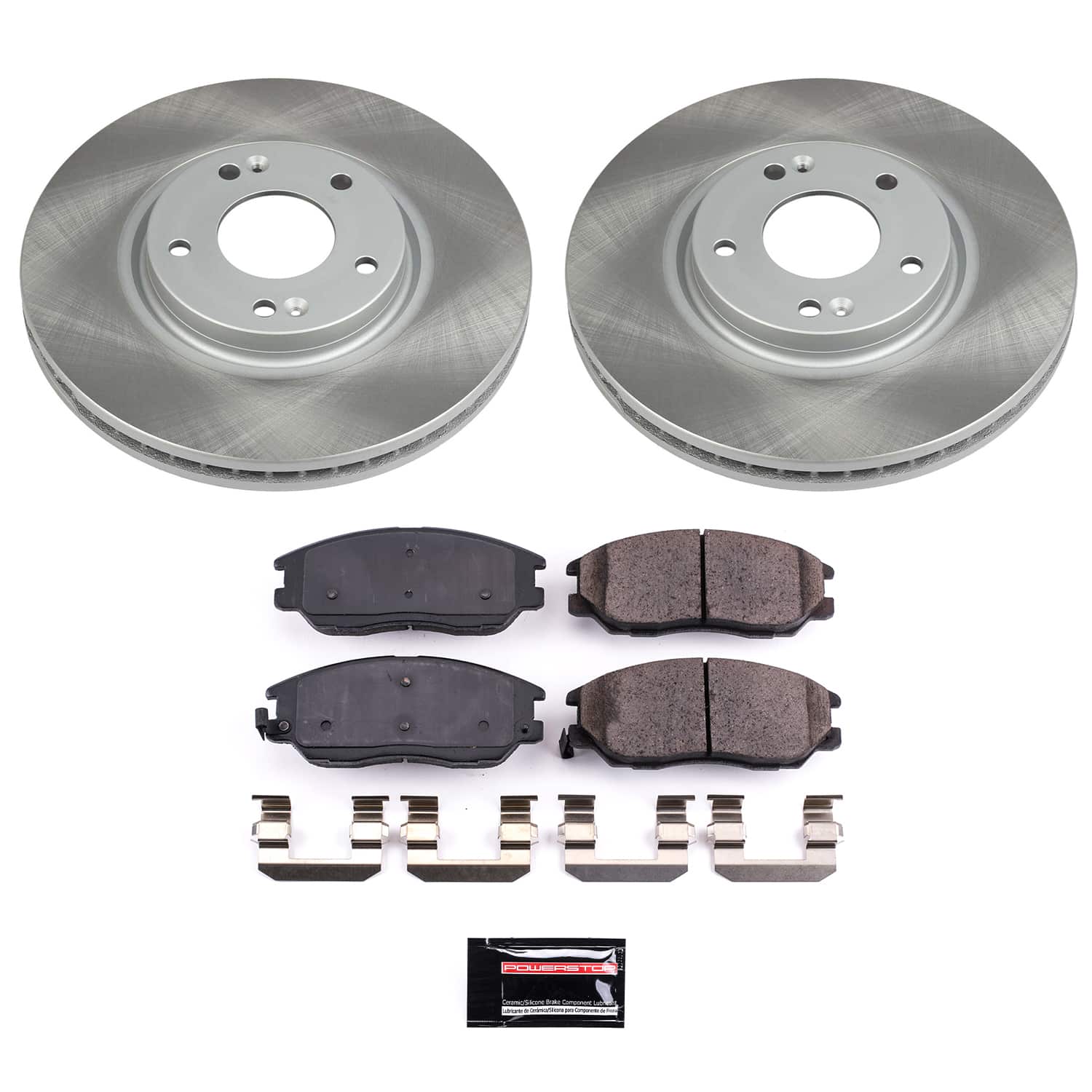 Power Stop SC4557 - Front Z17 Evolution Pad And Semi-Coated Rotor Kit vehicle fitment brake part