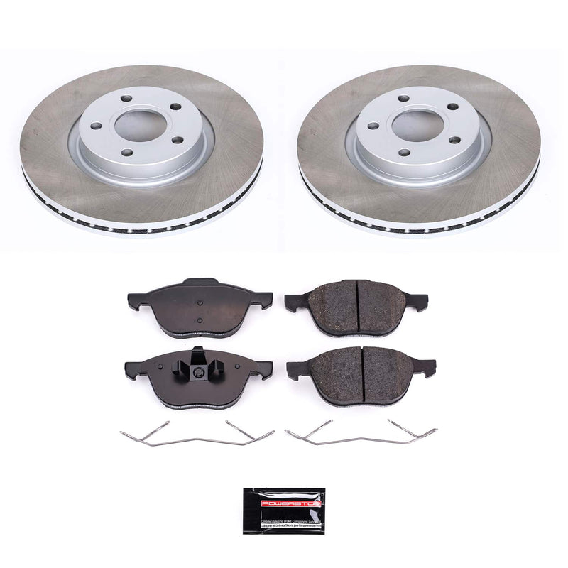 Power Stop SC4575 - Front Z17 Evolution Pad And Semi-Coated Rotor Kit vehicle fitment brake part