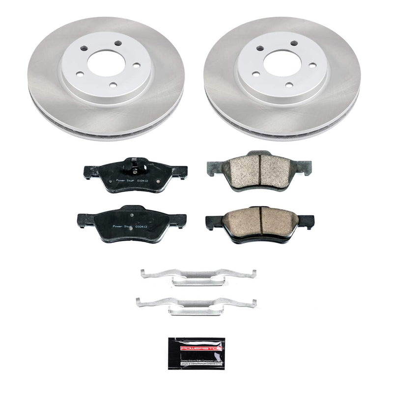 Power Stop SC4580 - Front Z17 Evolution Pad And Semi-Coated Rotor Kit vehicle fitment brake part