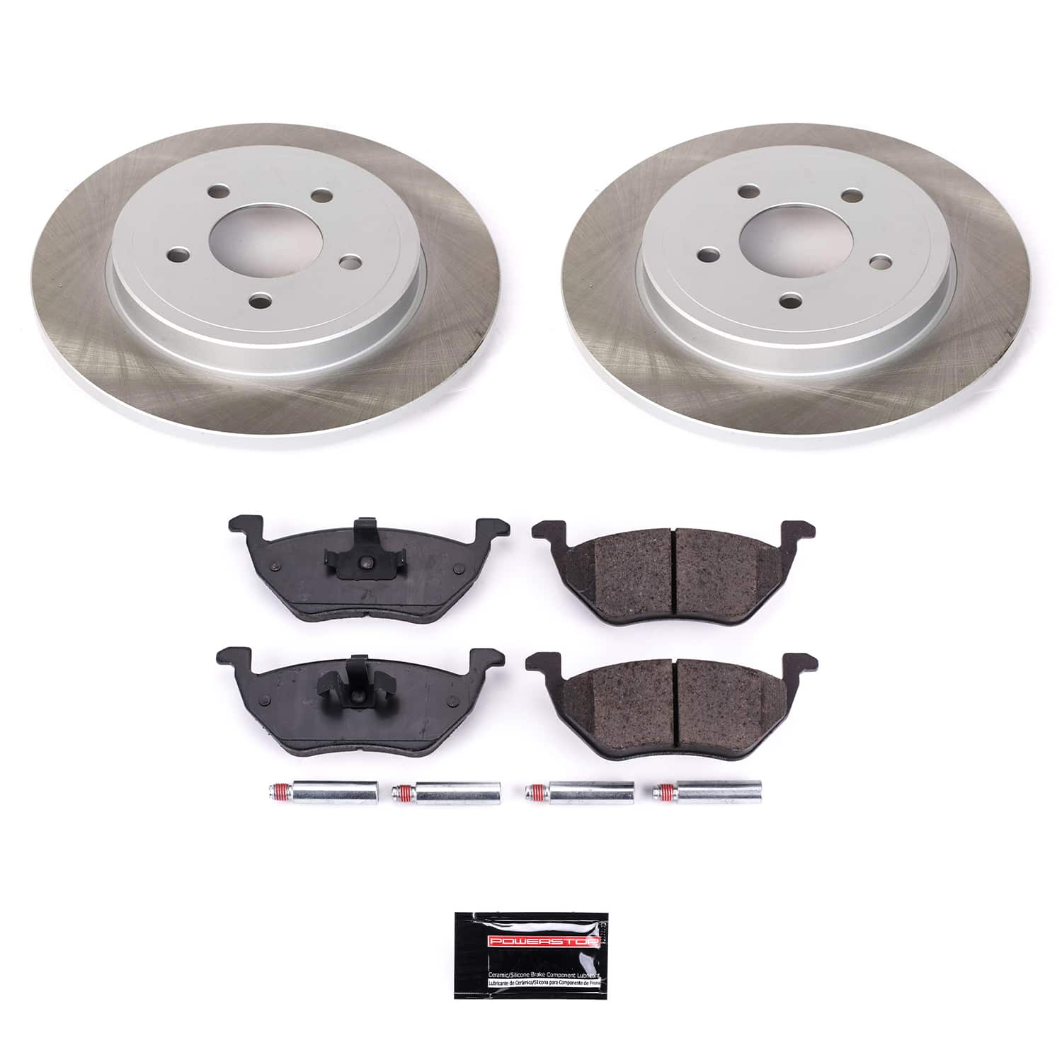 Power Stop SC4585 - Rear Z17 Evolution Pad And Semi-Coated Rotor Kit vehicle fitment brake part