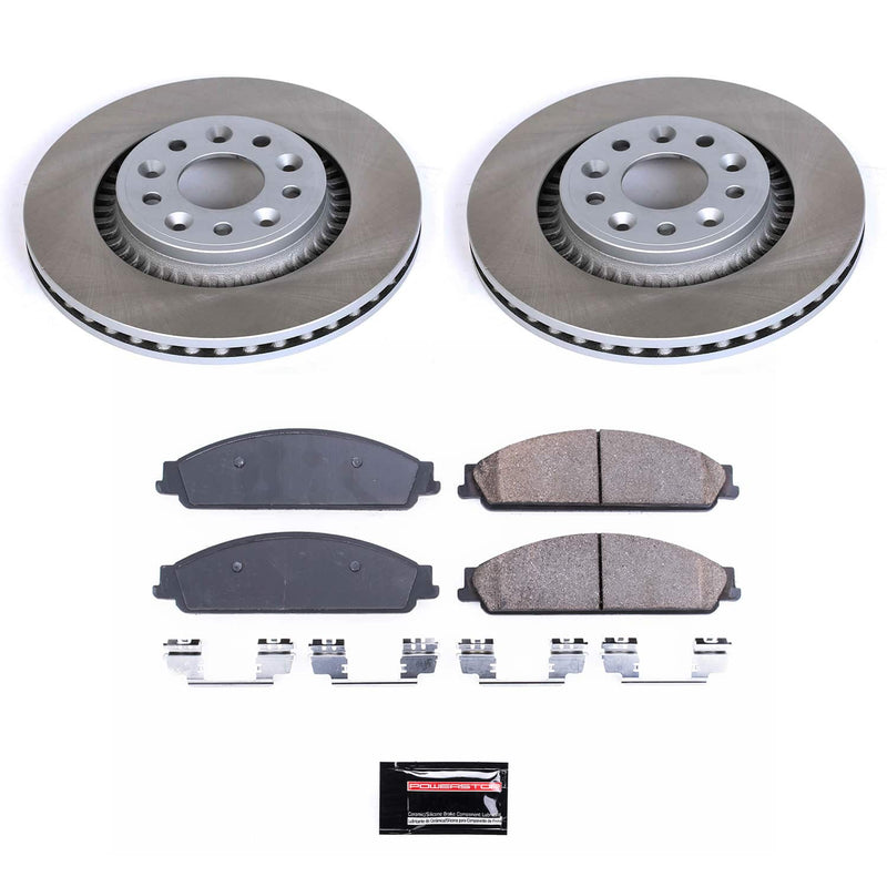 Power Stop SC4599 - Front Z17 Evolution Pad And Semi-Coated Rotor Kit vehicle fitment brake part