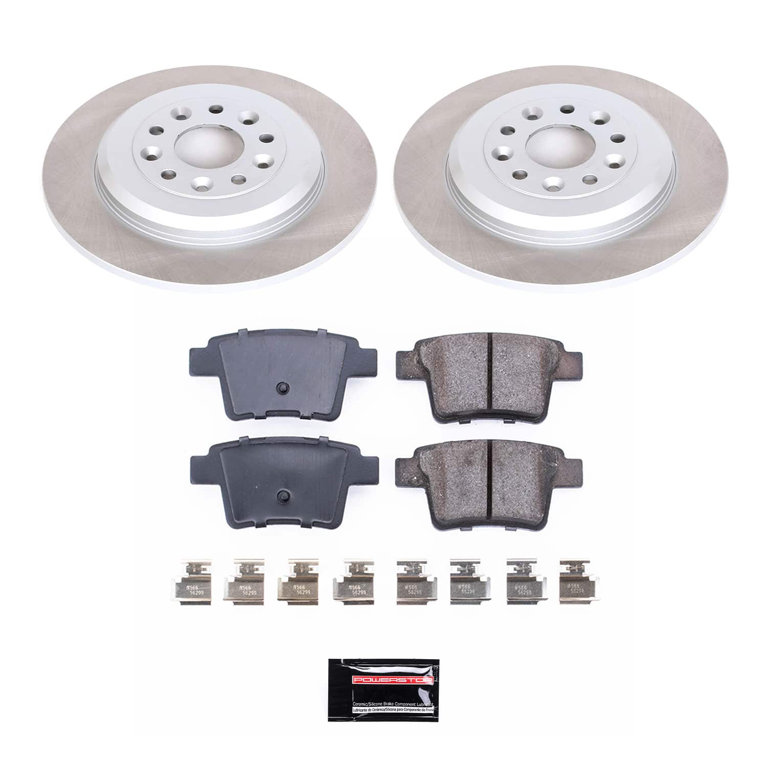 Power Stop SC4600 - Rear Z17 Evolution Pad And Semi-Coated Rotor Kit vehicle fitment brake part