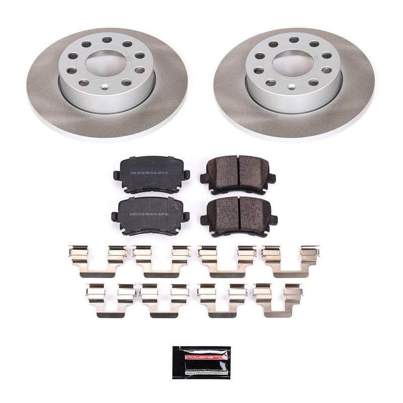 Power Stop SC4627 - Rear Z17 Evolution Pad And Semi-Coated Rotor Kit vehicle fitment brake part