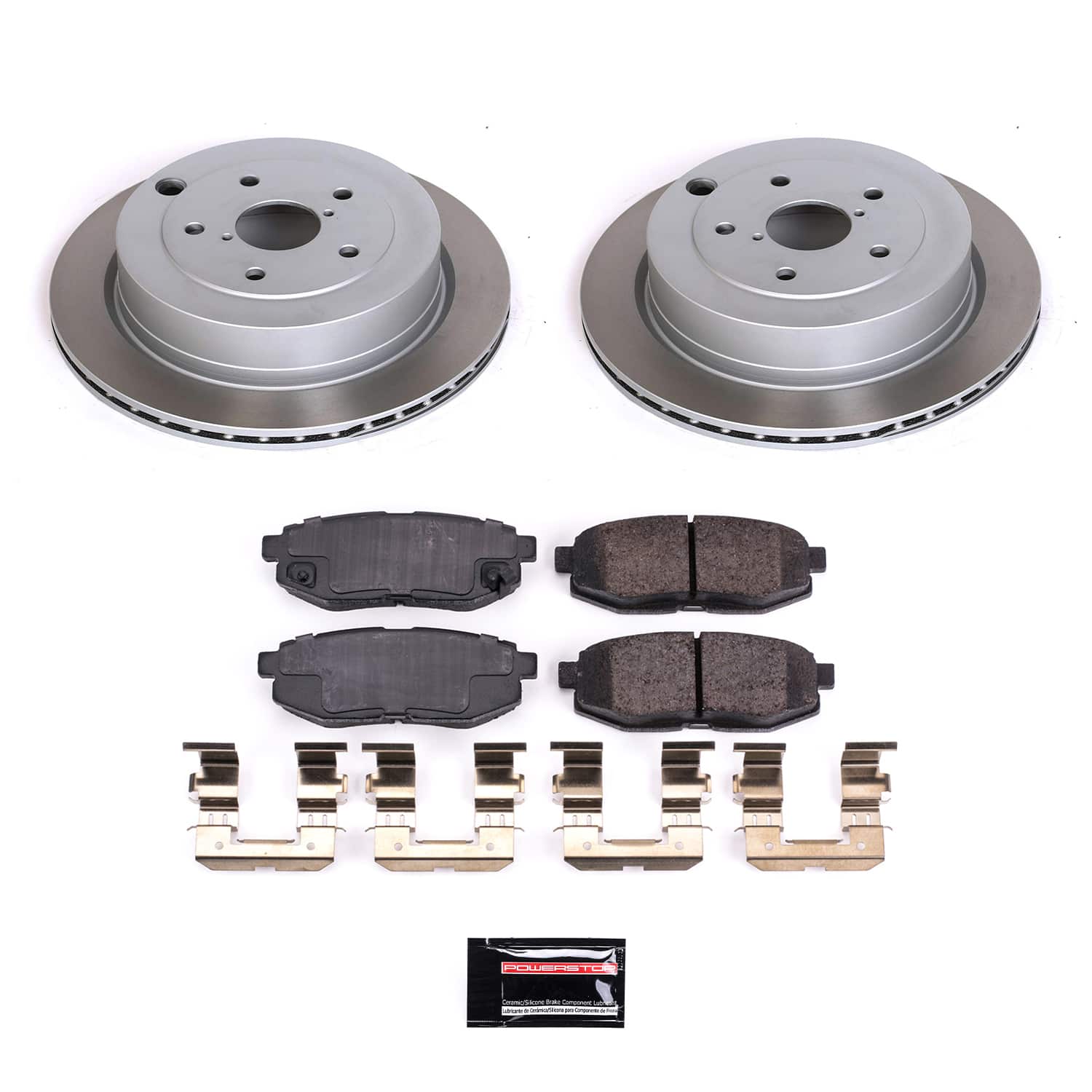 Power Stop SC4645 - Rear Z17 Evolution Pad And Semi-Coated Rotor Kit vehicle fitment brake part