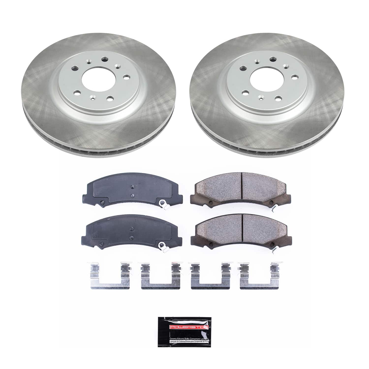 Power Stop SC4654 - Front Z17 Evolution Pad And Semi-Coated Rotor Kit vehicle fitment brake part