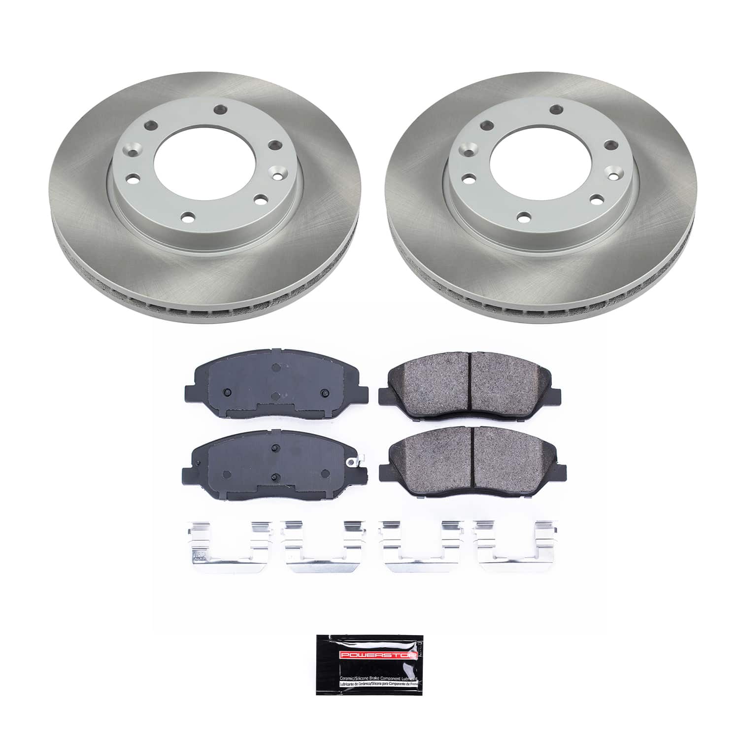 Power Stop SC4664 - Front Z17 Evolution Pad And Semi-Coated Rotor Kit vehicle fitment brake part