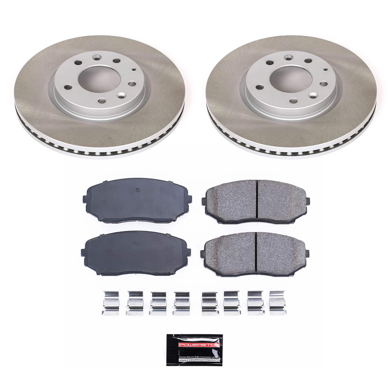Power Stop SC4676 - Front Z17 Evolution Pad And Semi-Coated Rotor Kit vehicle fitment brake part