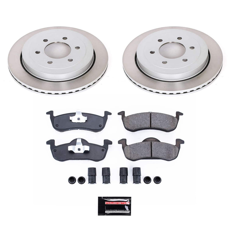 Power Stop SC4683 - Rear Z17 Evolution Pad And Semi-Coated Rotor Kit vehicle fitment brake part