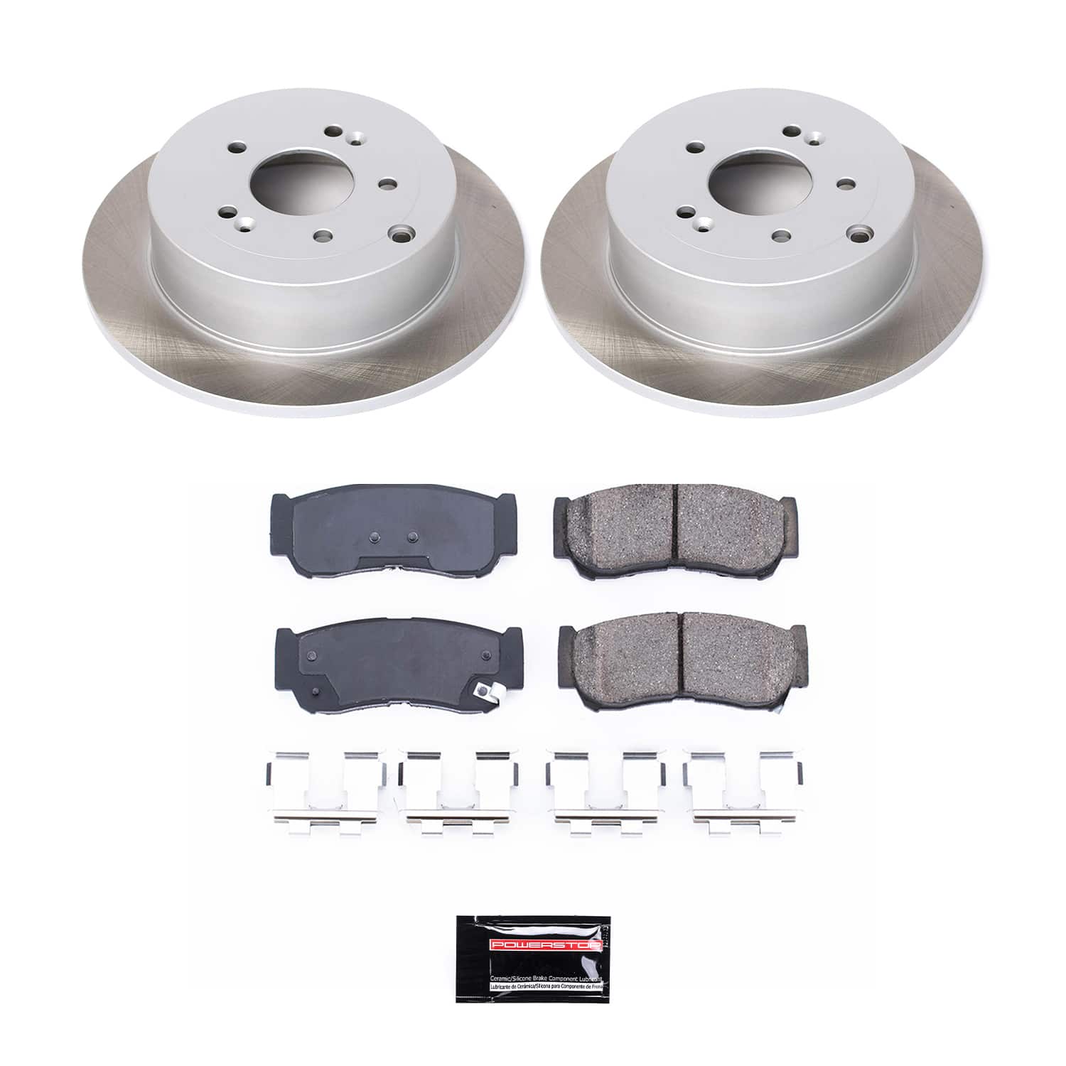 Power Stop SC4694 - Rear Z17 Evolution Pad And Semi-Coated Rotor Kit vehicle fitment brake part