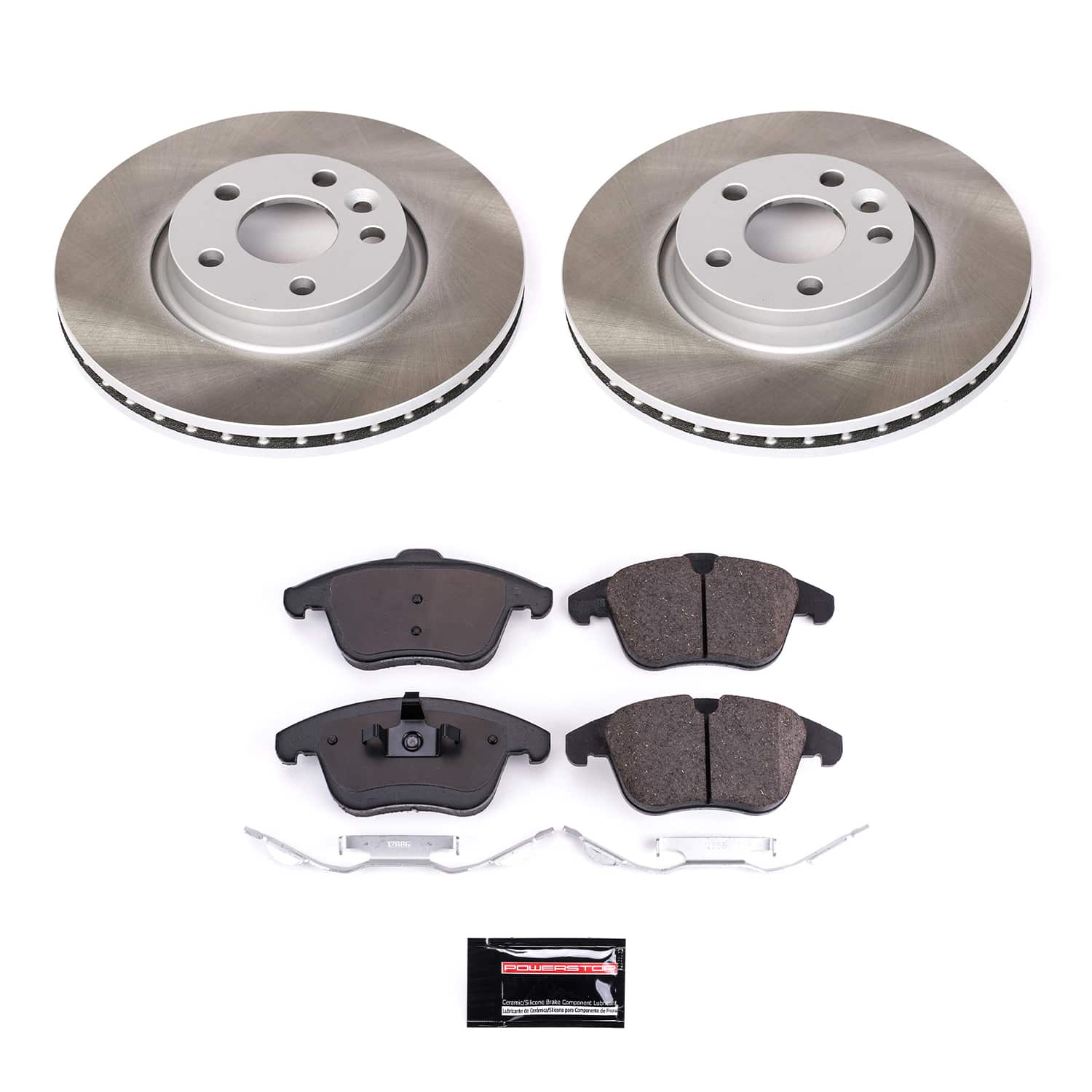 Power Stop SC4700 - Front Z17 Evolution Pad And Semi-Coated Rotor Kit vehicle fitment brake part