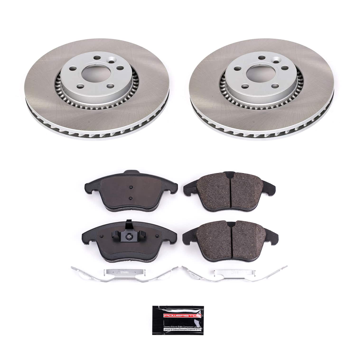 Power Stop SC4701 - Front Z17 Evolution Pad And Semi-Coated Rotor Kit vehicle fitment brake part