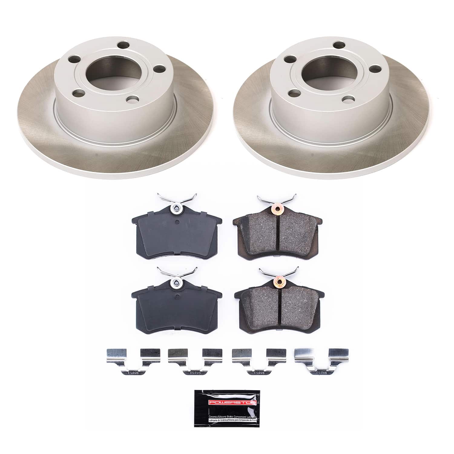 Power Stop SC515 - Rear Z17 Evolution Pad And Semi-Coated Rotor Kit vehicle fitment brake part