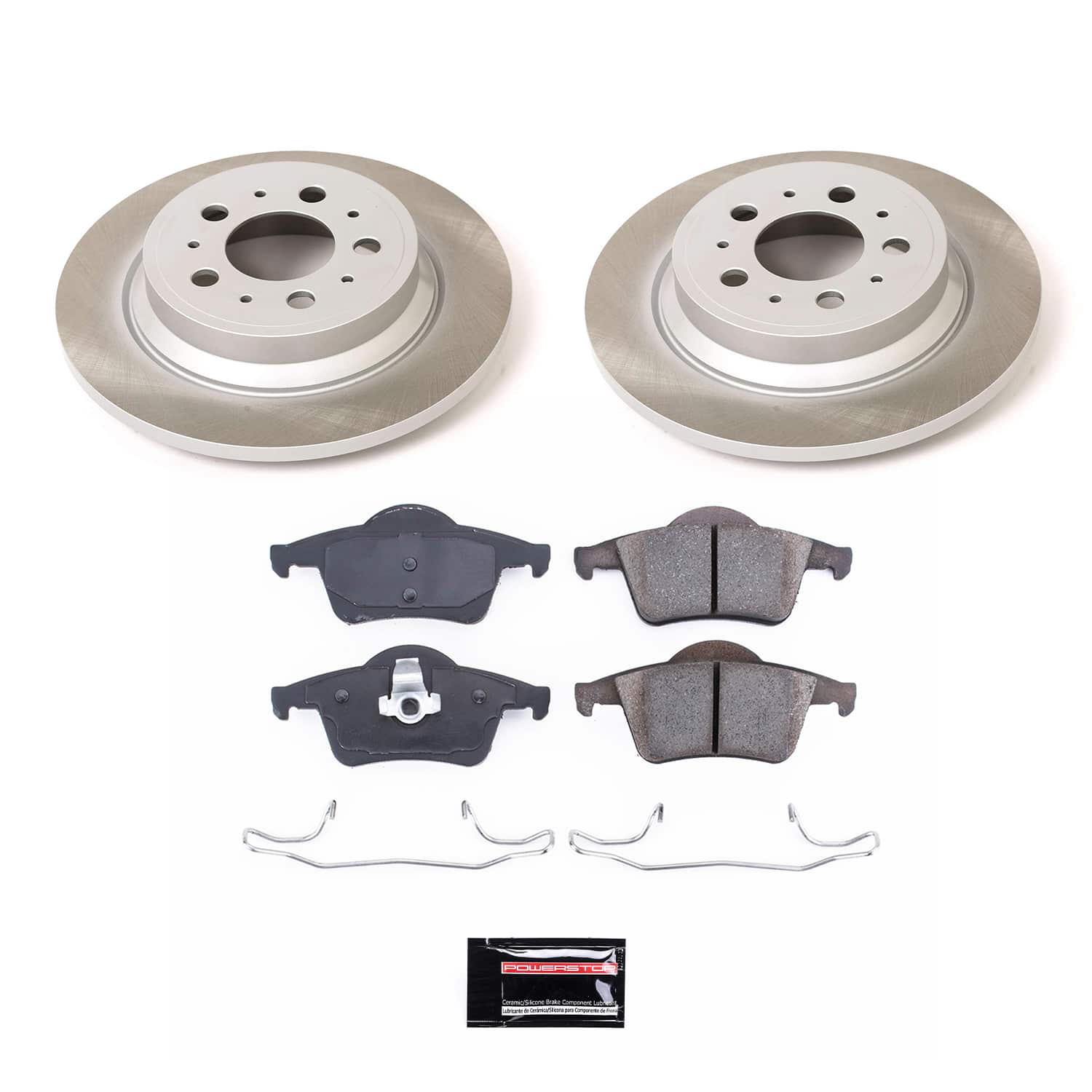 Power Stop SC5196 - Rear Z17 Evolution Pad And Semi-Coated Rotor Kit vehicle fitment brake part