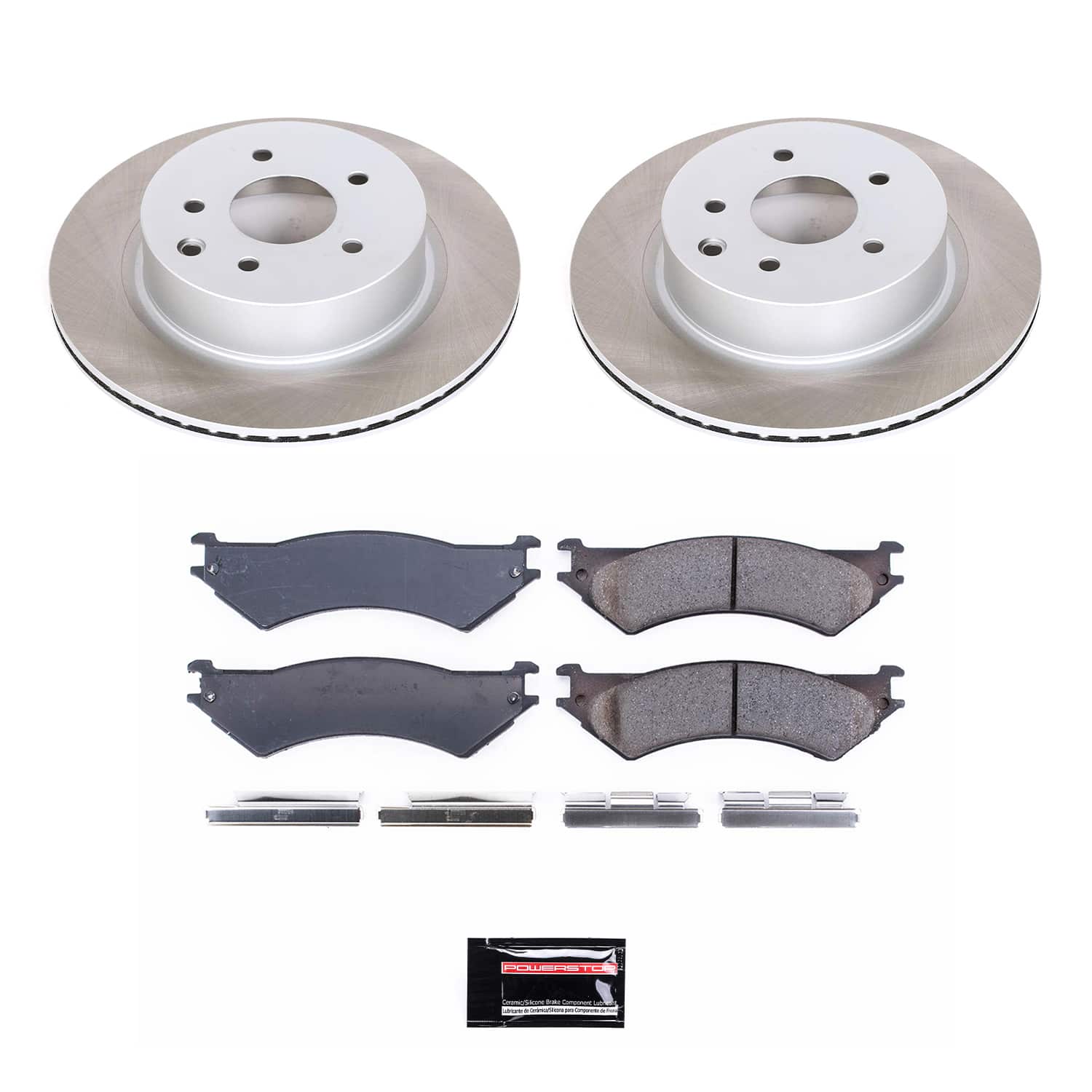 Power Stop SC5203 - Rear Z17 Evolution Pad And Semi-Coated Rotor Kit vehicle fitment brake part