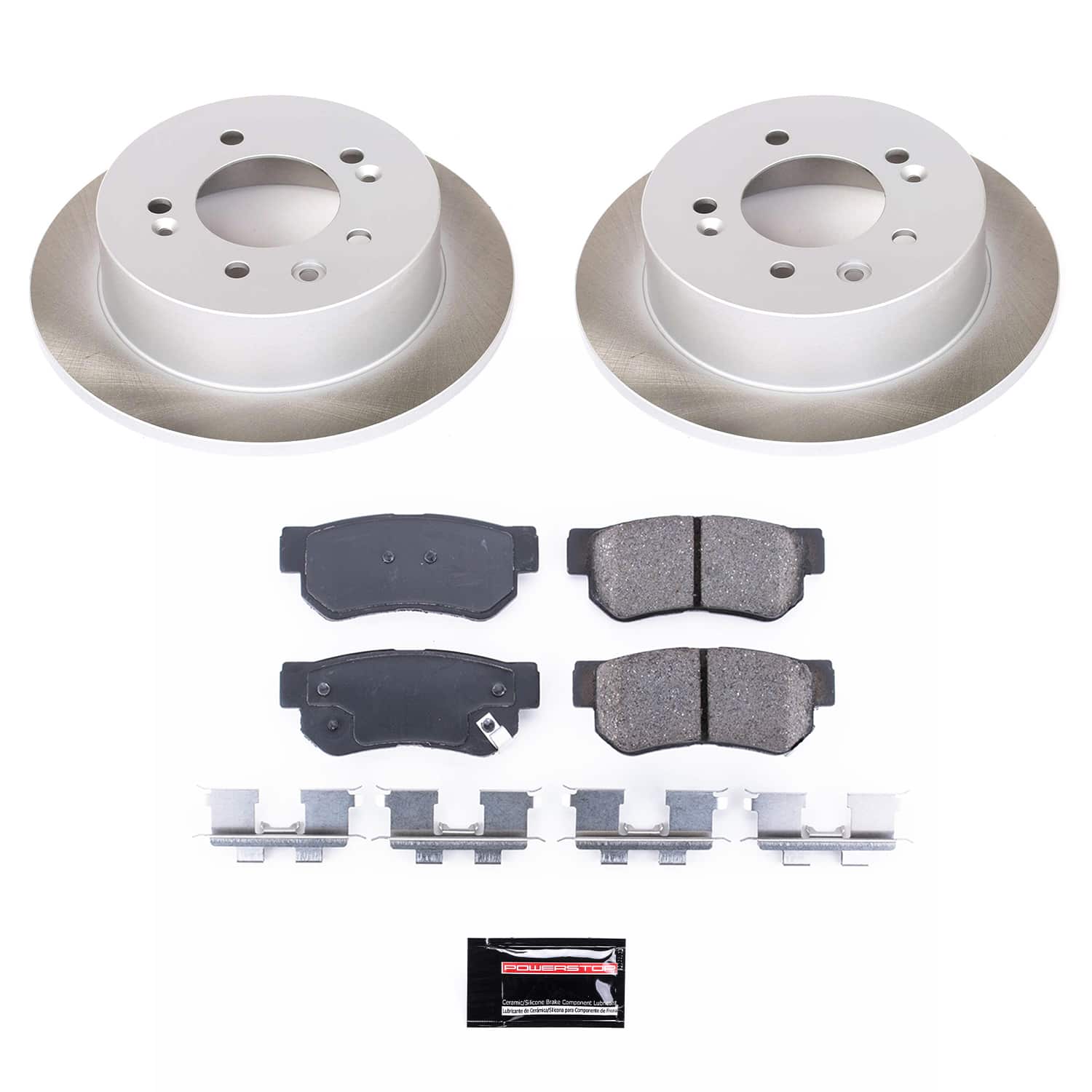 Power Stop SC5210 - Rear Z17 Evolution Pad And Semi-Coated Rotor Kit vehicle fitment brake part