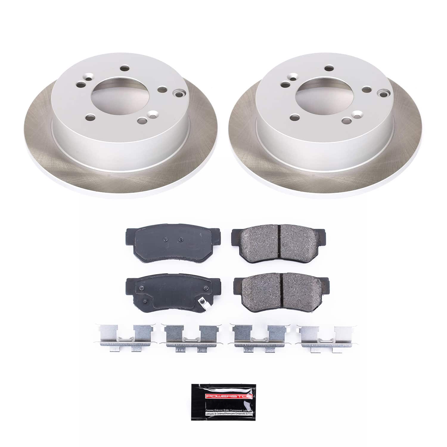 Power Stop SC5214 - Rear Z17 Evolution Pad And Semi-Coated Rotor Kit vehicle fitment brake part