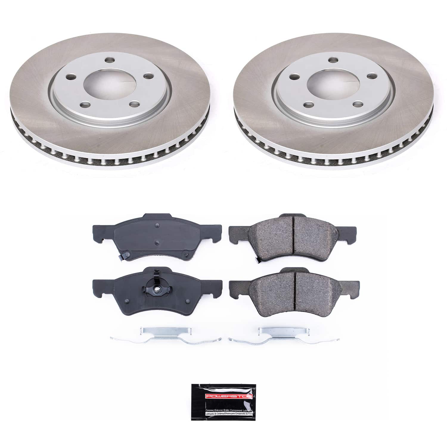 Power Stop SC5247 - Front Z17 Evolution Pad And Semi-Coated Rotor Kit vehicle fitment brake part