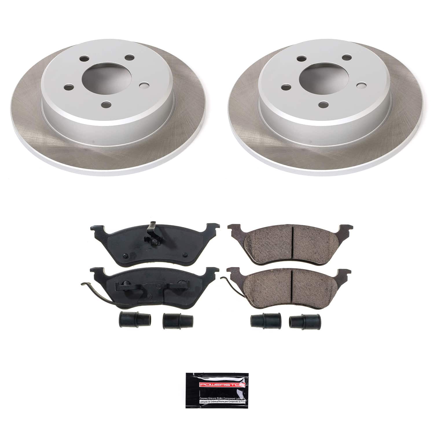 Power Stop SC5248 - Rear Z17 Evolution Pad And Semi-Coated Rotor Kit vehicle fitment brake part