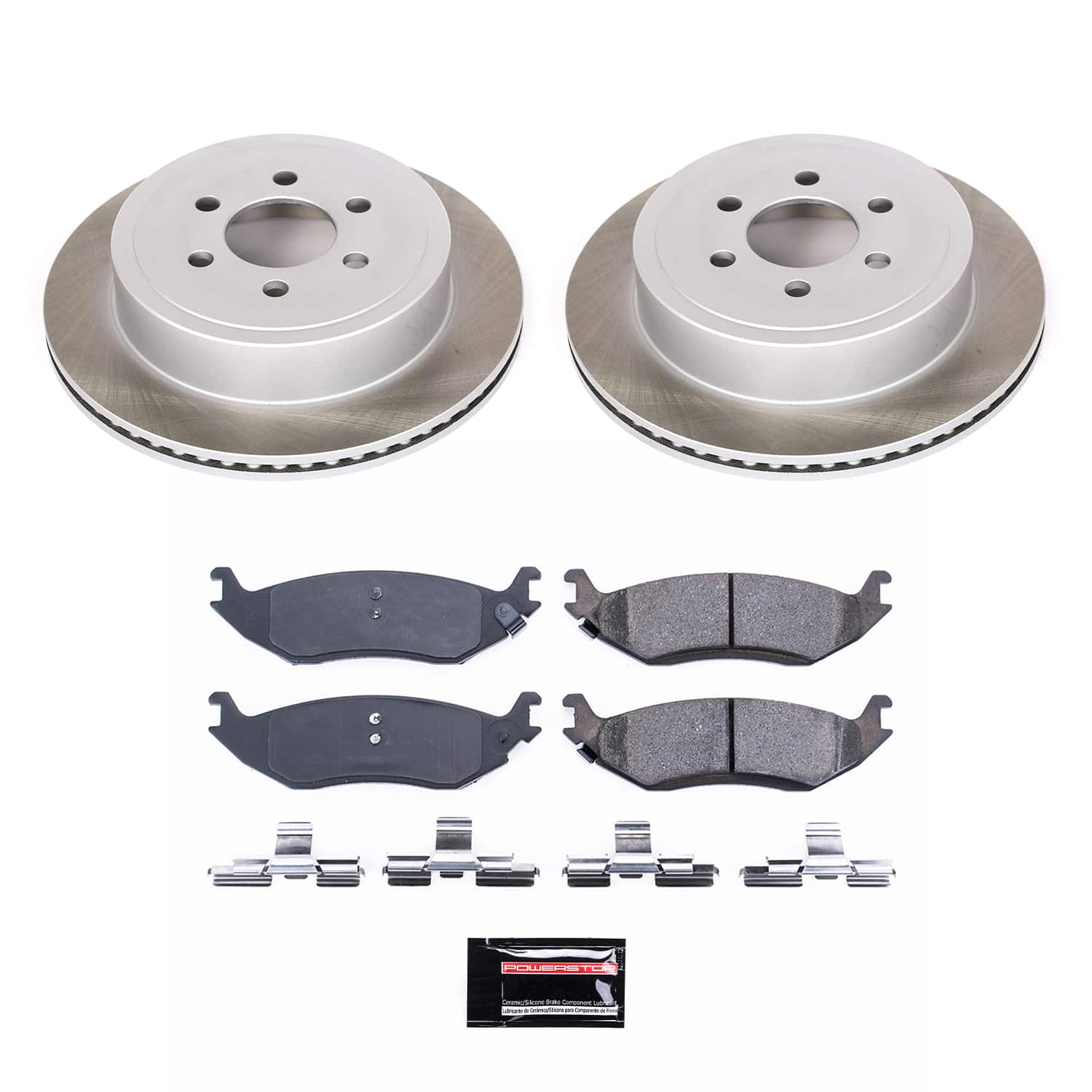Power Stop SC5270 - Rear Z17 Evolution Pad And Semi-Coated Rotor Kit vehicle fitment brake part