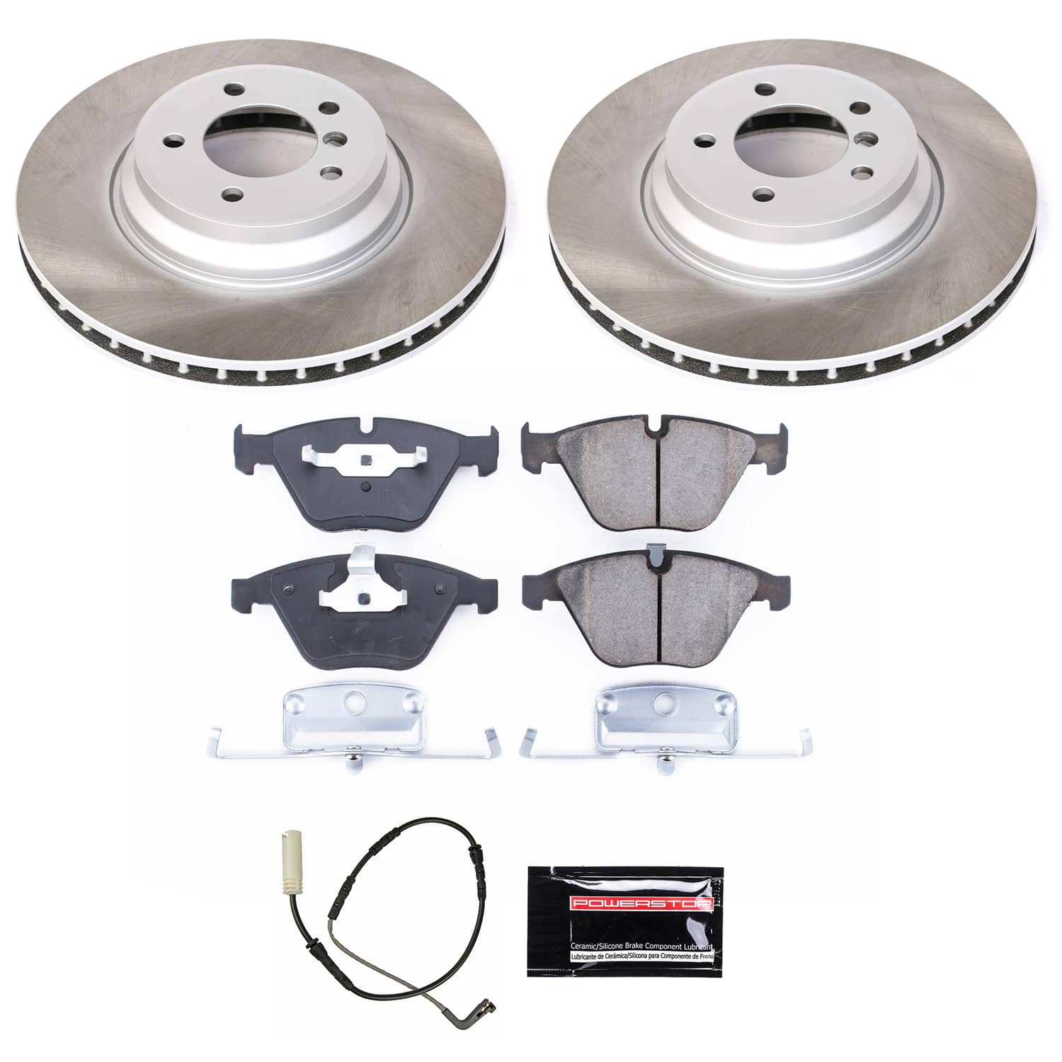 Power Stop SC5281 - Front Z17 Evolution Pad And Semi-Coated Rotor Kit vehicle fitment brake part