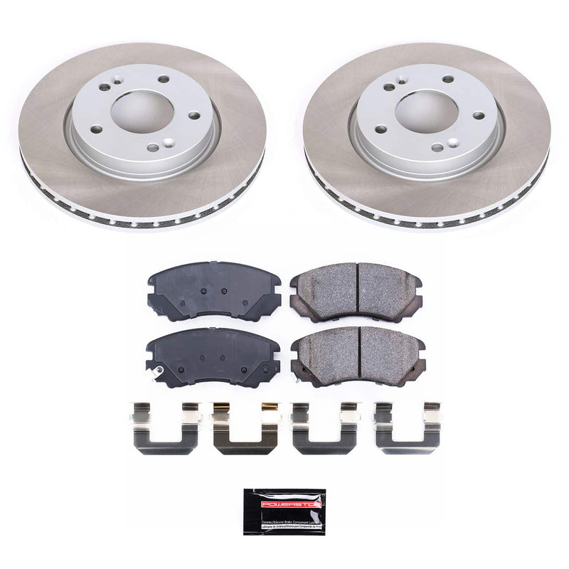 Power Stop SC5291 - Front Z17 Evolution Pad And Semi-Coated Rotor Kit vehicle fitment brake part