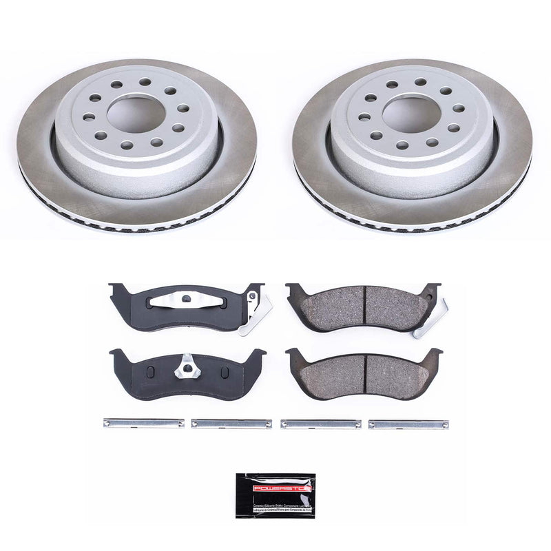 Power Stop SC5293 - Rear Z17 Evolution Pad And Semi-Coated Rotor Kit vehicle fitment brake part