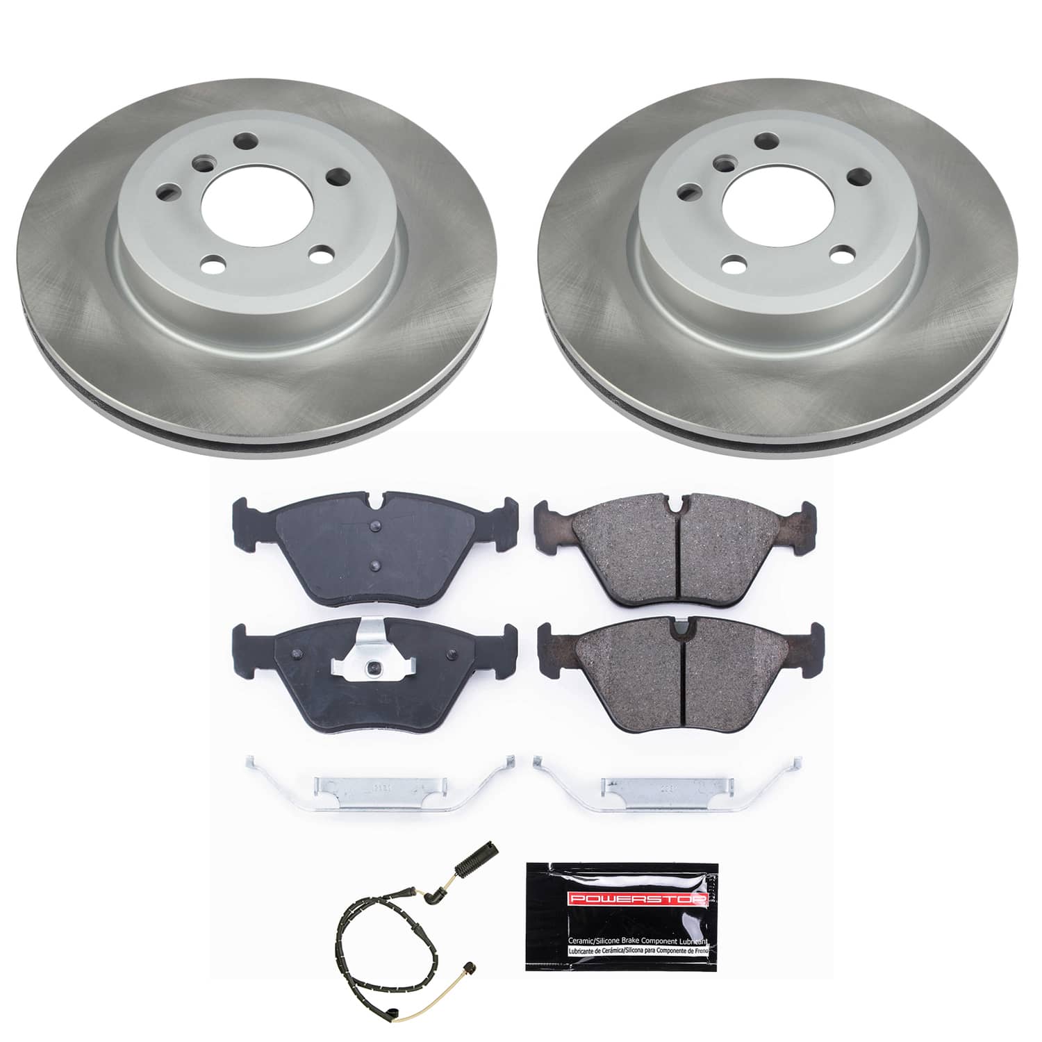 Power Stop SC5298 - Front Z17 Evolution Pad And Semi-Coated Rotor Kit vehicle fitment brake part