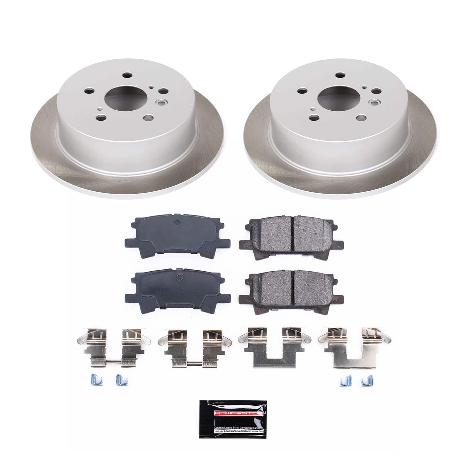 Power Stop SC5333 - Rear Z17 Evolution Pad And Semi-Coated Rotor Kit vehicle fitment brake part