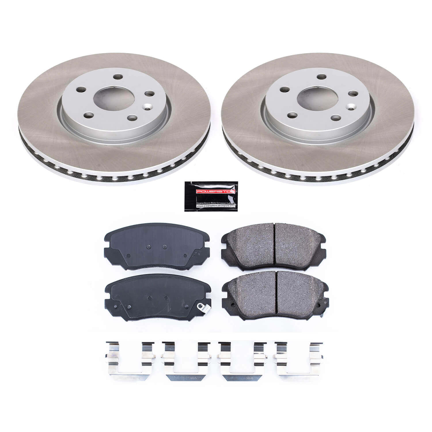 Power Stop SC5334 - Front Z17 Evolution Pad And Semi-Coated Rotor Kit vehicle fitment brake part