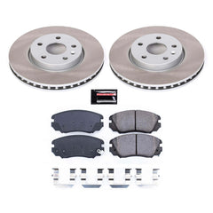 Power Stop SC5334 - Front Z17 Evolution Pad And Semi-Coated Rotor Kit vehicle fitment brake part