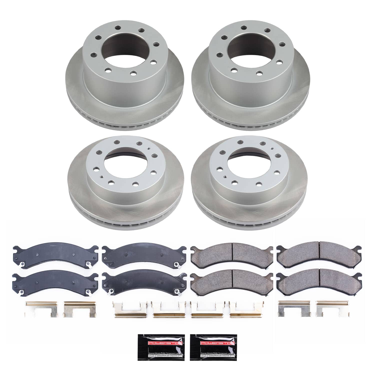Power Stop SC5338 - Front And Rear Z17 Evolution Pad And Semi-Coated Rotor Kit vehicle fitment brake part