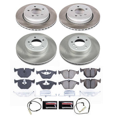 Power Stop SC5360 - Front And Rear Z17 Evolution Pad And Semi-Coated Rotor Kit vehicle fitment brake part