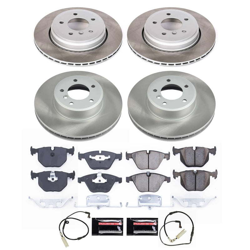 Power Stop SC5360 - Front And Rear Z17 Evolution Pad And Semi-Coated Rotor Kit vehicle fitment brake part