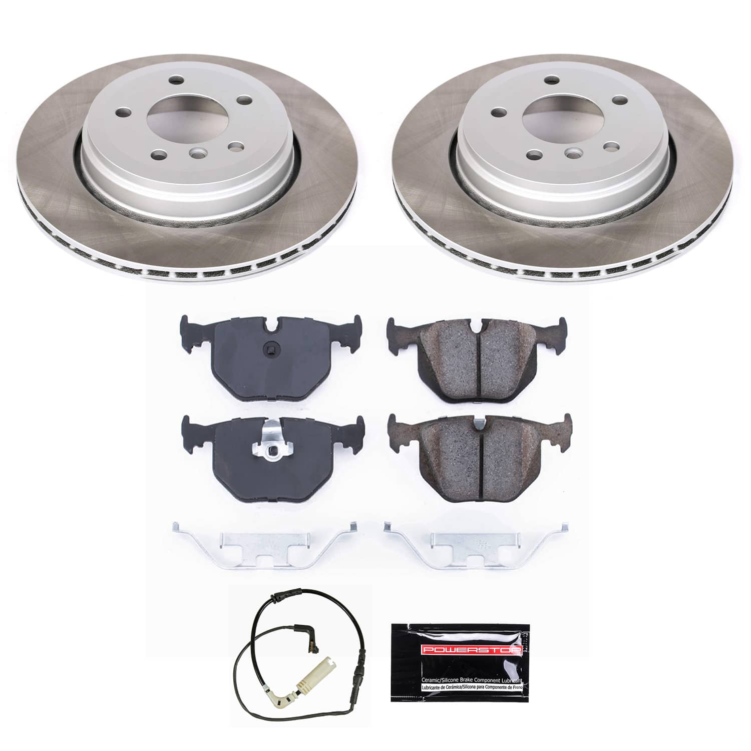 Power Stop SC5361 - Rear Z17 Evolution Pad And Semi-Coated Rotor Kit vehicle fitment brake part