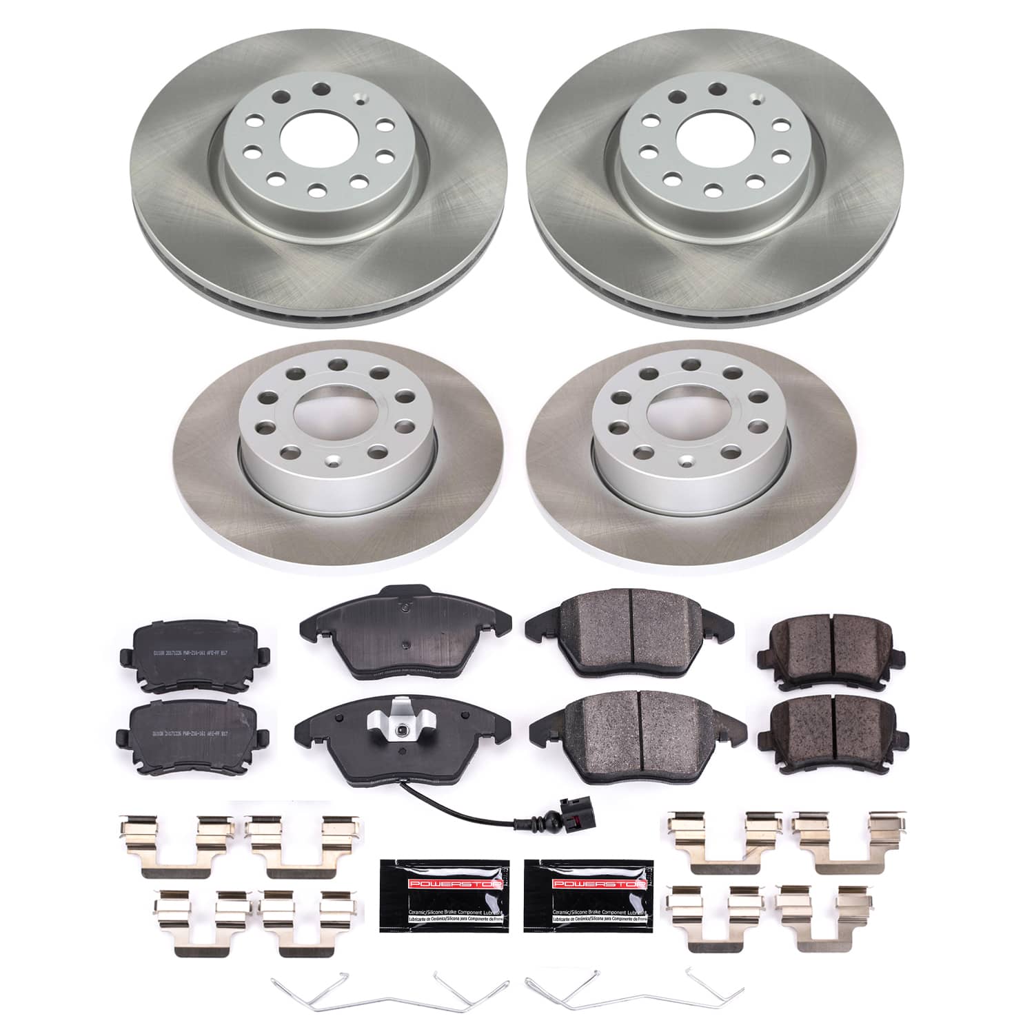 Power Stop SC5363 - Front And Rear Z17 Evolution Pad And Semi-Coated Rotor Kit vehicle fitment brake part