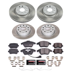 Power Stop SC5363 - Front And Rear Z17 Evolution Pad And Semi-Coated Rotor Kit vehicle fitment brake part