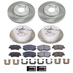 Power Stop SC5367 - Front And Rear Z17 Evolution Pad And Semi-Coated Rotor Kit vehicle fitment brake part