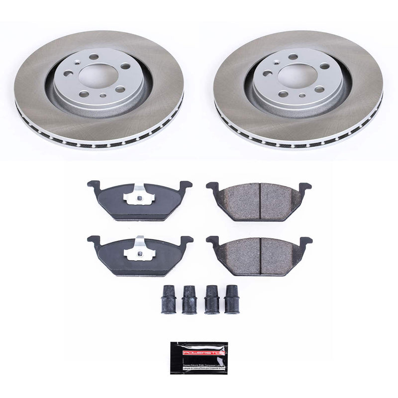 Power Stop SC5401 - Front Z17 Evolution Pad And Semi-Coated Rotor Kit vehicle fitment brake part