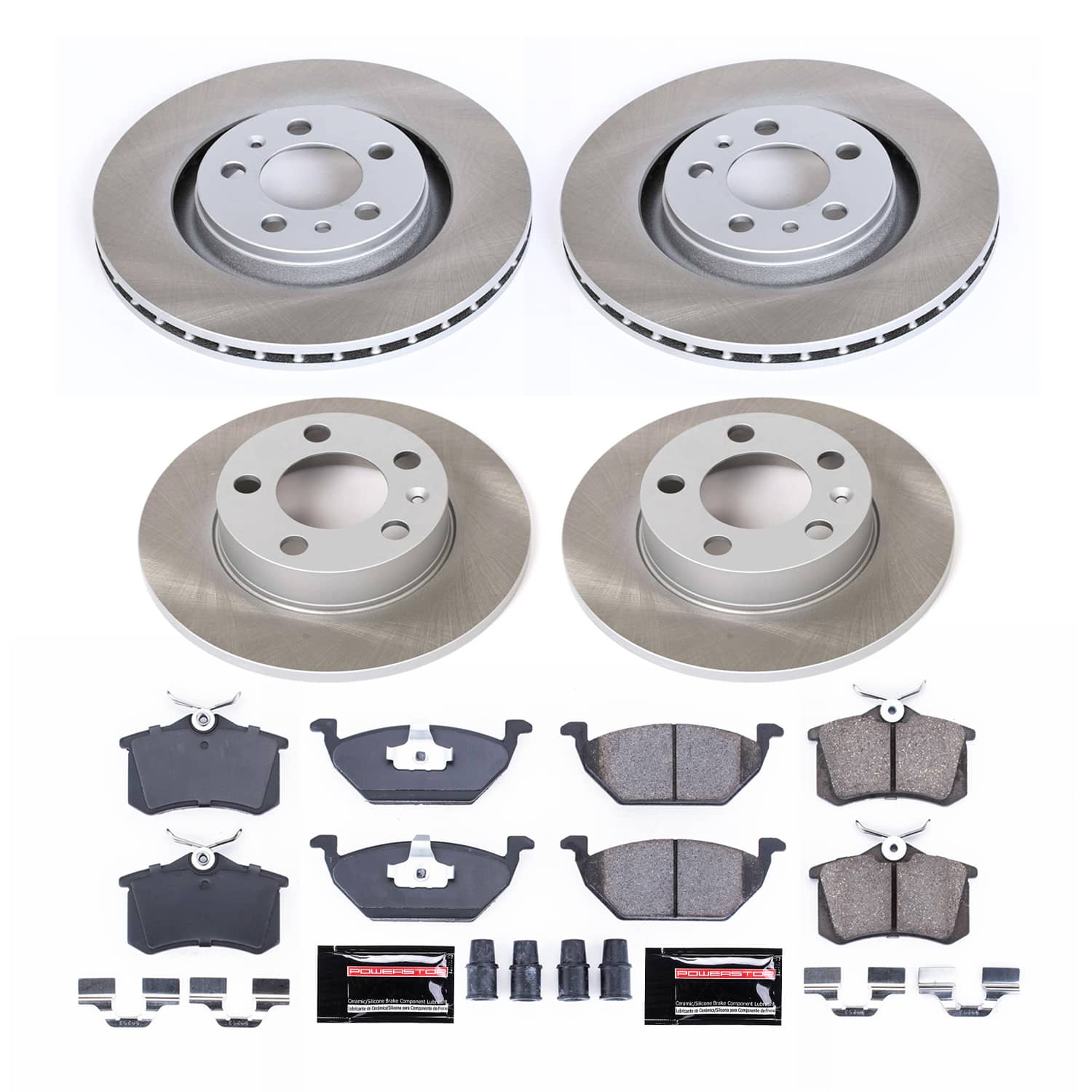 Power Stop SC5402 - Front Z17 Evolution Pad And Semi-Coated Rotor Kit vehicle fitment brake part