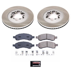 Power Stop SC5405 - Front Z17 Evolution Pad And Semi-Coated Rotor Kit vehicle fitment brake part