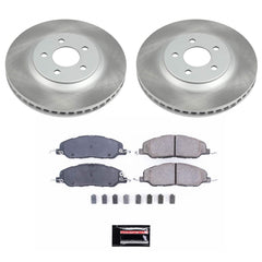 Power Stop SC5407 - Front Z17 Evolution Pad And Semi-Coated Rotor Kit vehicle fitment brake part