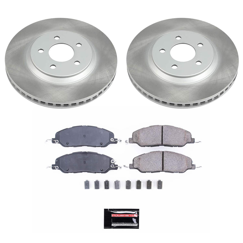 Power Stop SC5407 - Front Z17 Evolution Pad And Semi-Coated Rotor Kit vehicle fitment brake part