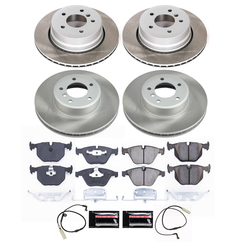 Power Stop SC5440 - Front And Rear Z17 Evolution Pad And Semi-Coated Rotor Kit vehicle fitment brake part